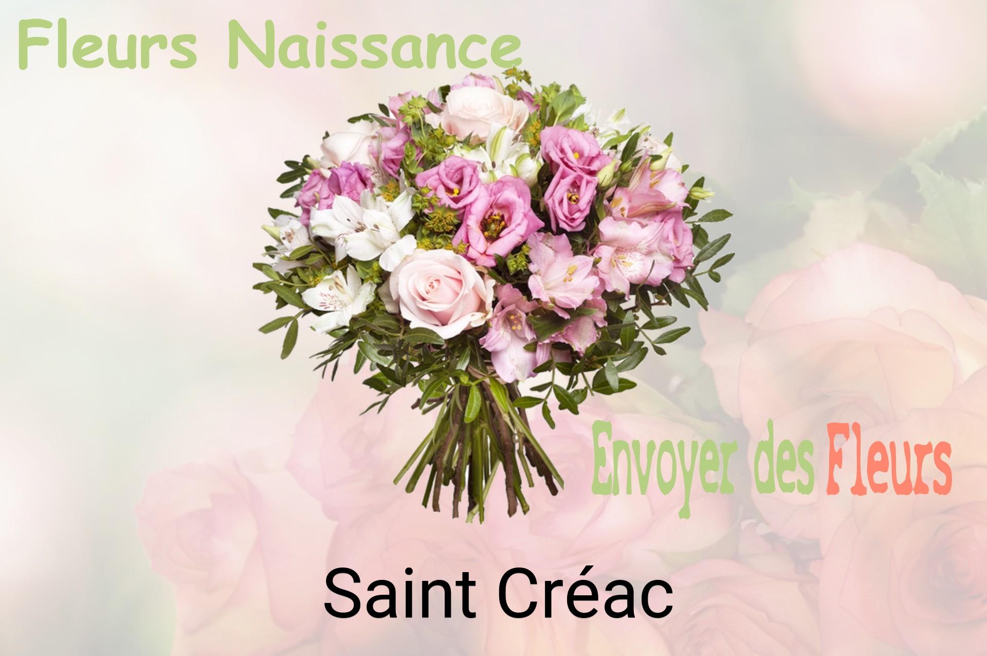 Bouquet de fleurs de naissance livré à Saint-Créac